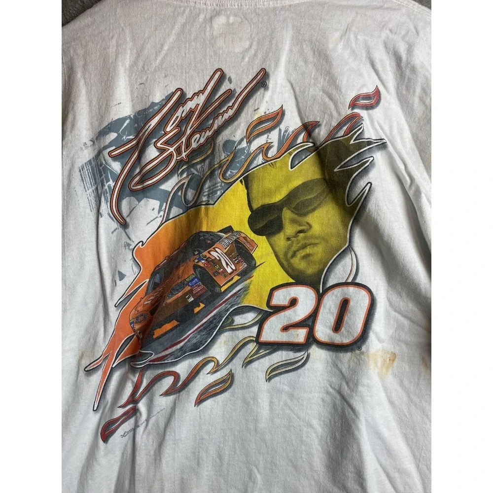 Chase Authentics Tony Stewart Mens XL White Cotton Shirt